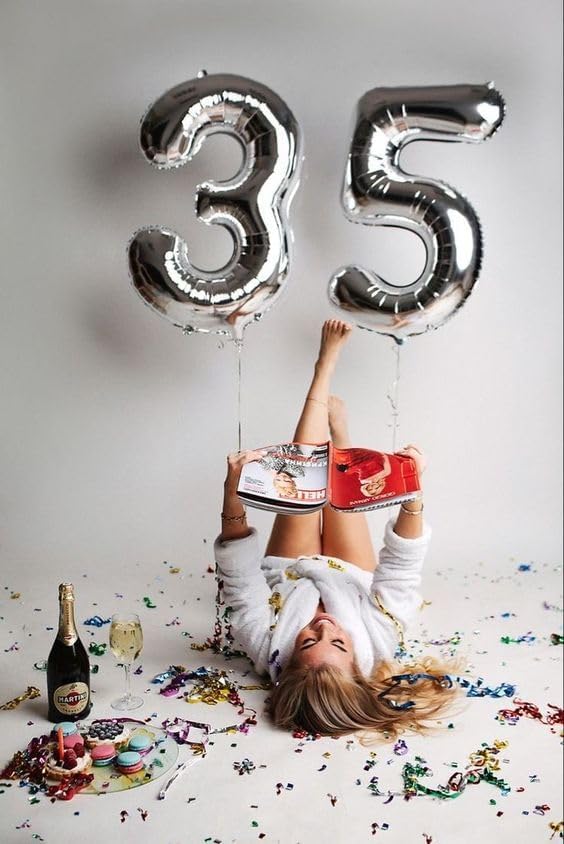 40 Inch Silver Number 15 Balloon Birthday Party Decorations - Image 9