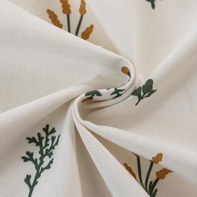 F-CHU Orange Floral Curtains for Bohemian 90 Inch Length French Country Floral - Image 7