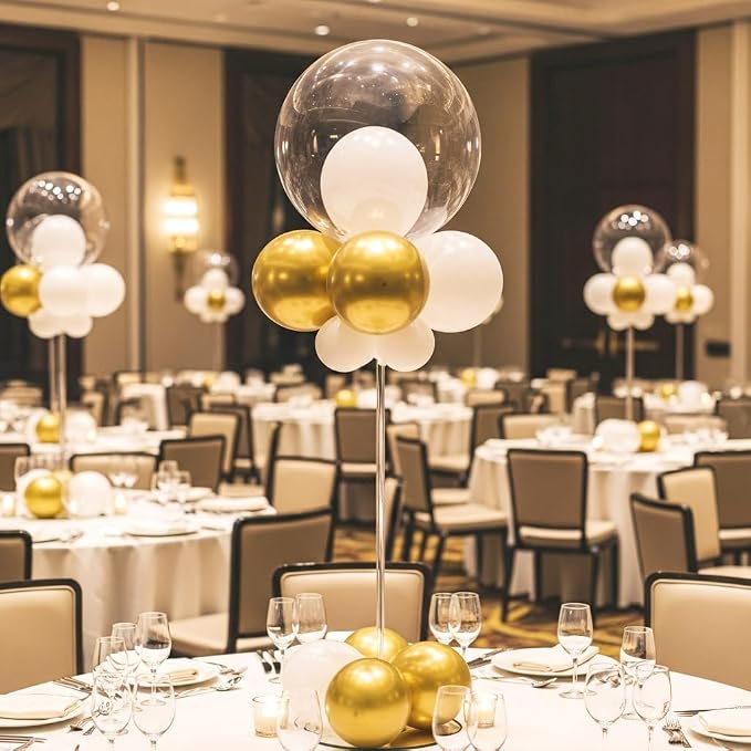 12 Pack Acrylic Balloon Stands for Table, Reusable Party Centerpiece Kits | 24 - Image 7
