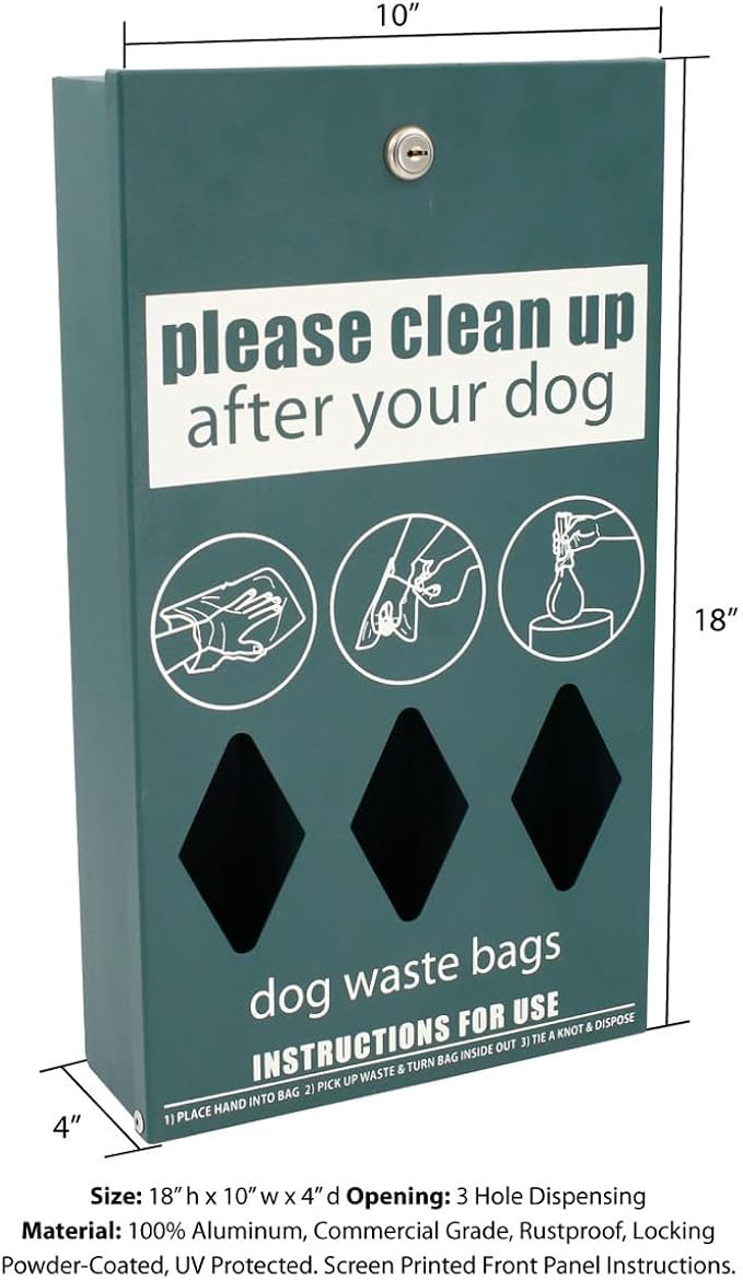 Zero Waste USA - Aluminum Roll Bag Dog Waste Dispenser, Matte Black | - Image 6