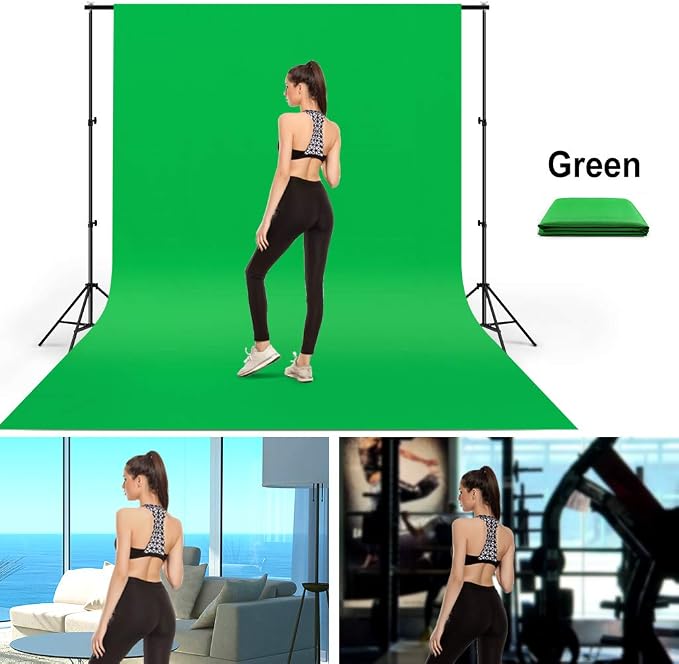 10X12ft Green Screen Backdrop for Photography, LCUIRC Chromakey Polyester - Image 7