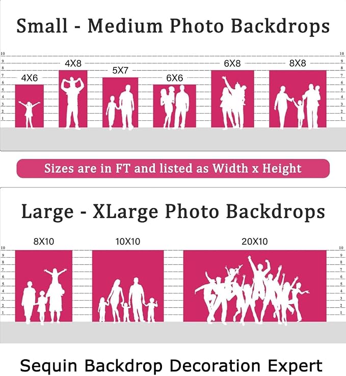 ShinyBeauty 4x8FT Pink Sequin Backdrop Curtains 2 Panels - Image 6