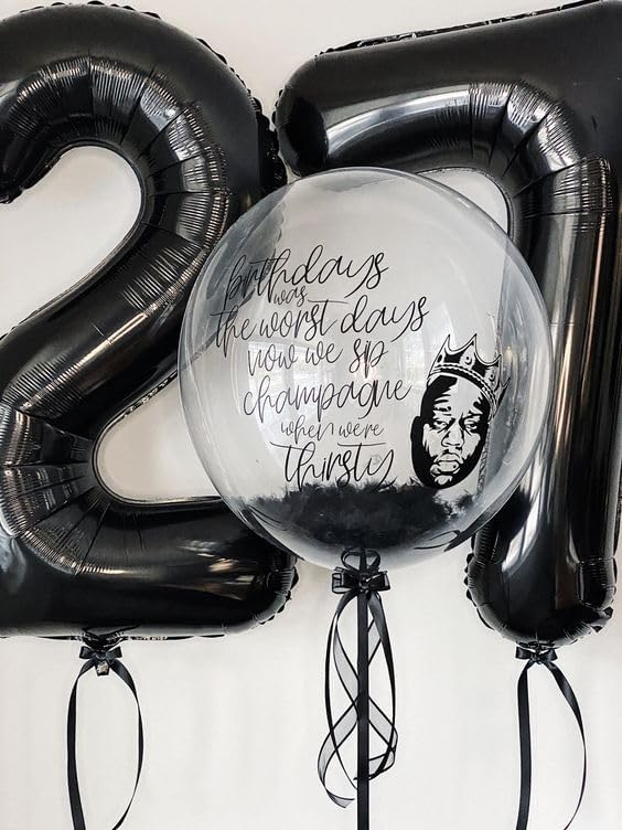 Black Number 7 Balloon 40 Inch - Image 7