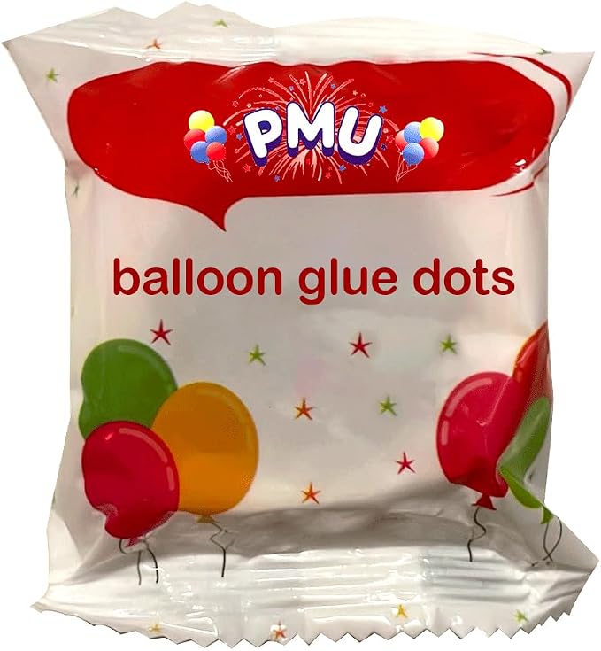 PMU Balloon Accessories, Double Sided, Removable Adhesive Stickers by PMU