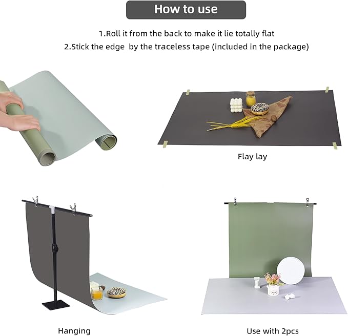 Yoocheese Photo Backdrop for Product Photography: 6pcs/12color Paper Background - Image 6
