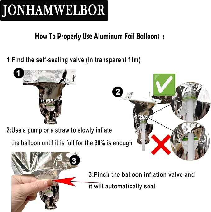 Jonhamwelbor 13 Balloon Numbers Silver Giant Jumbo Big Large Number 13 or 31 - Image 6
