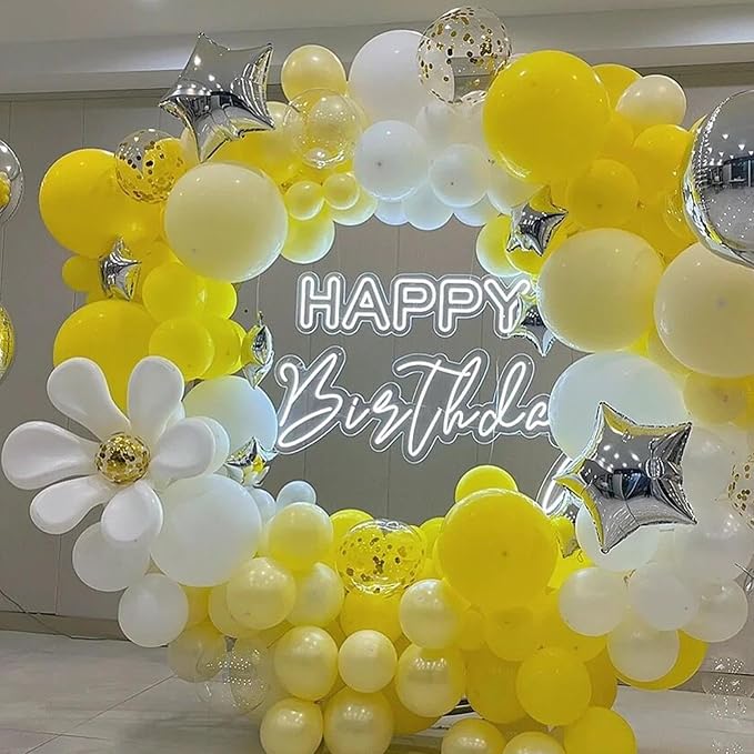 412pcs Yellow Balloon Garland Arch Kit 18 12 10 5 Inch Different Sizes Matte - Image 7
