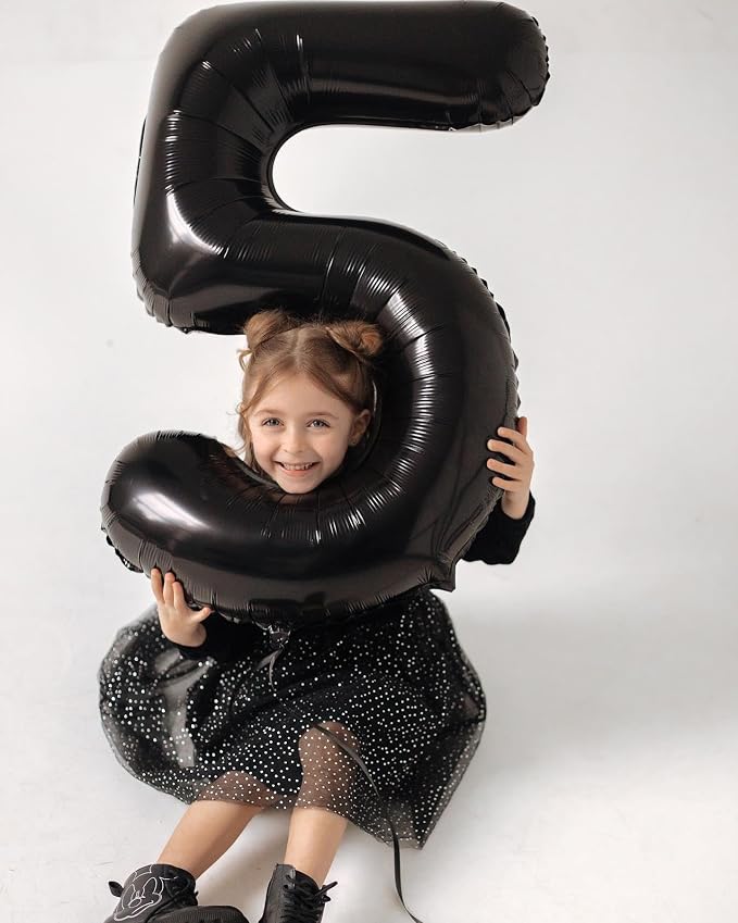 Black Number 10 Balloon 40 Inch, 10th Birthday Party Decorations Men Women | - Image 9