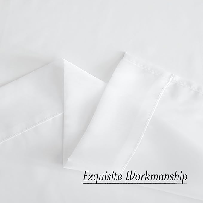 NICETOWN White Sheer Kitchen Window Curtains 24 inches Long, Grommet Short - Image 6