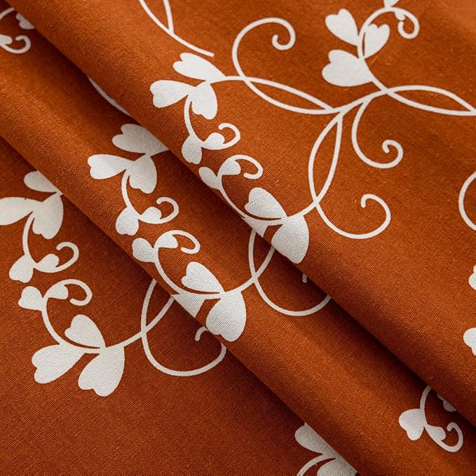 Boho Terracotta Curtains Farmhouse Curtains - Image 7