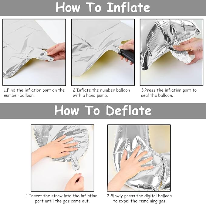 Letter S Balloon 40 Inch Blue, Giant Alphabet Foil Balloon, Big Mylar Party - Image 6
