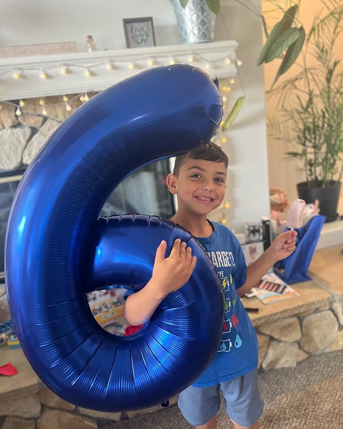 Blue Number 0 Balloon 40 Inch - Image 7
