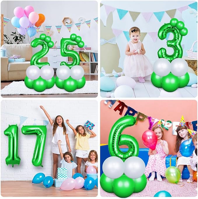 OFFCUP 40 Inch Green Number 10 Balloon - Image 7