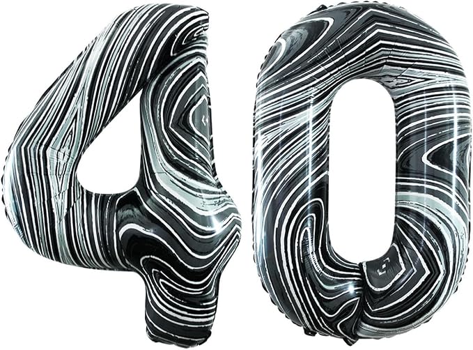 Number 40 Balloons for 40th Birthday Party Decorations, 42 Inch Jumbo Foil by GOER