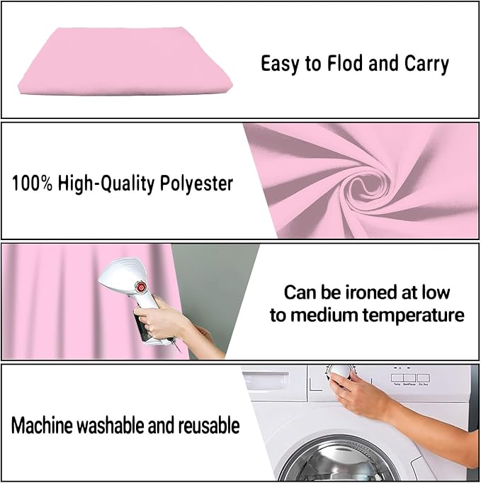 Pink Photography Backdrop for Photoshoot, Fabric 10x10ft | Polyester Studio - Image 7