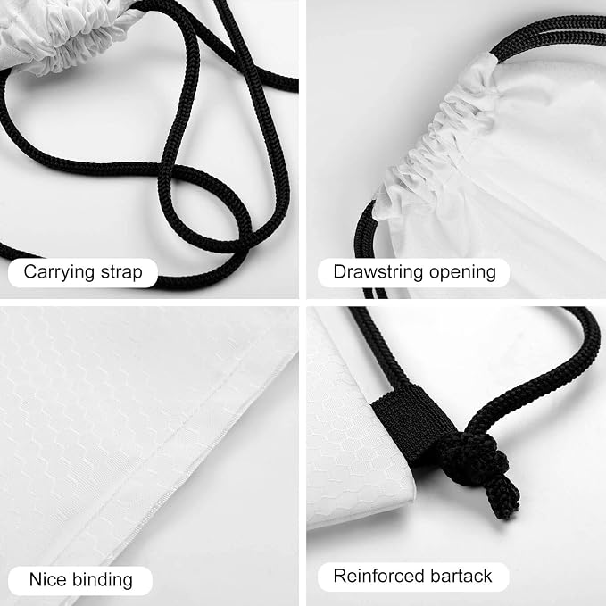 Gym Drawstring Backpack Water Resistant Sackpack - Image 8
