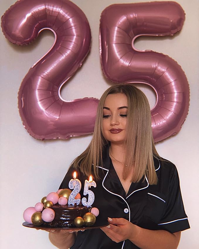 40 Balloon - Pastel Pink Birthday Number Balloons, 40 Inch Decorations | Pastel - Image 9