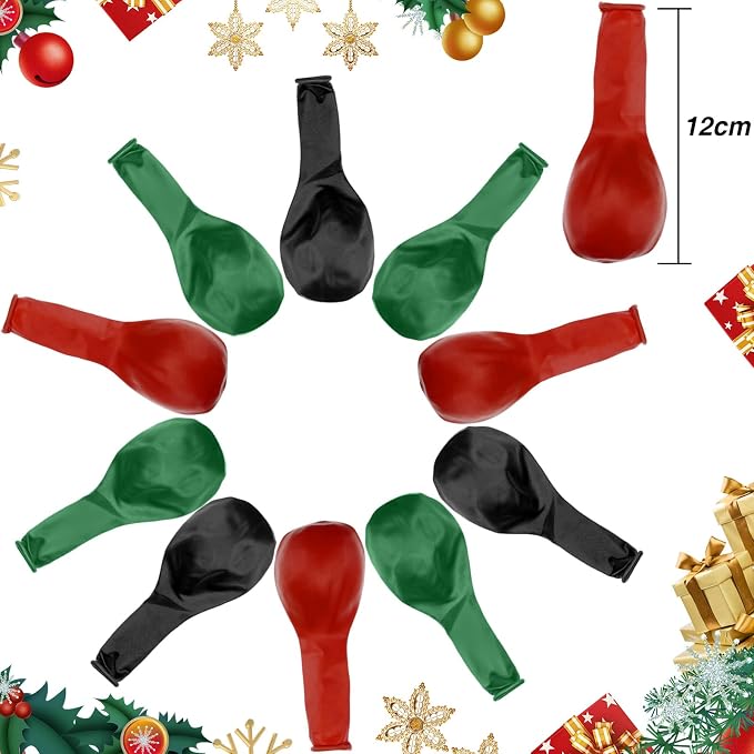 TecUnite 100 Pieces Red Black and Green Balloons Juneteenth Freedom Day 13 Inch - Image 7