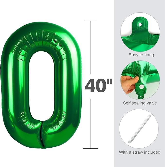 Number Balloons Green 5 Balloon 40 inch - Image 6