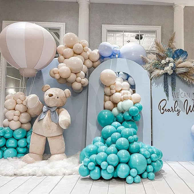 PartyWoo Dark Teal Balloons 50pcs Turquoise Aqua Blue Teal Color 12 Inch | - Image 7