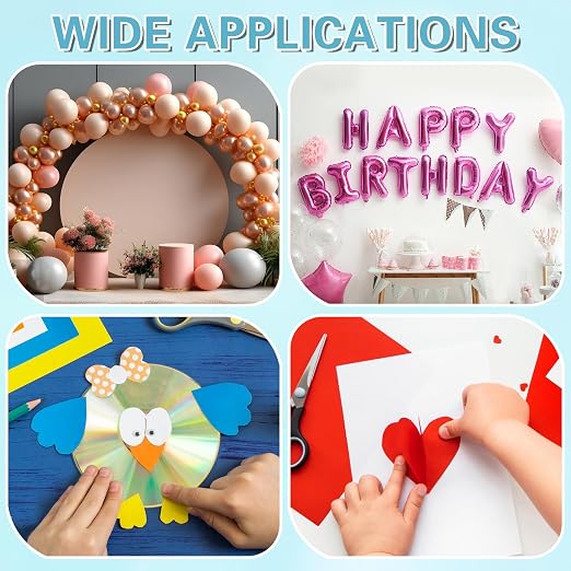 UPINS 300Pcs Glue Points Dots 6mm Removable Balloon Glue Adhesive Dots | 3 - Image 7