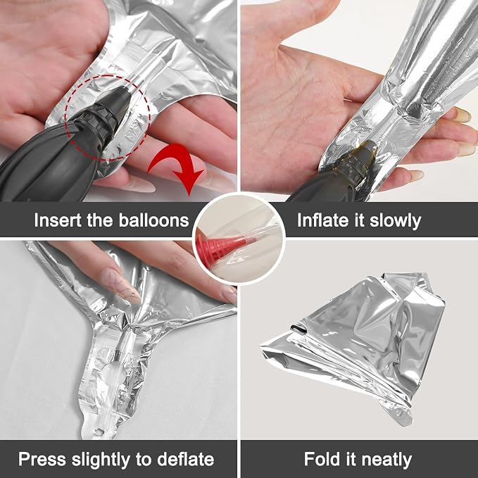 6Pcs 22 Inch Silver Balloons, Disco Ball Balloons - Image 9