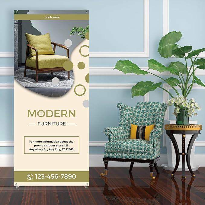 Custom Banner with X Stand | Personalized X Banner Stand - Image 6