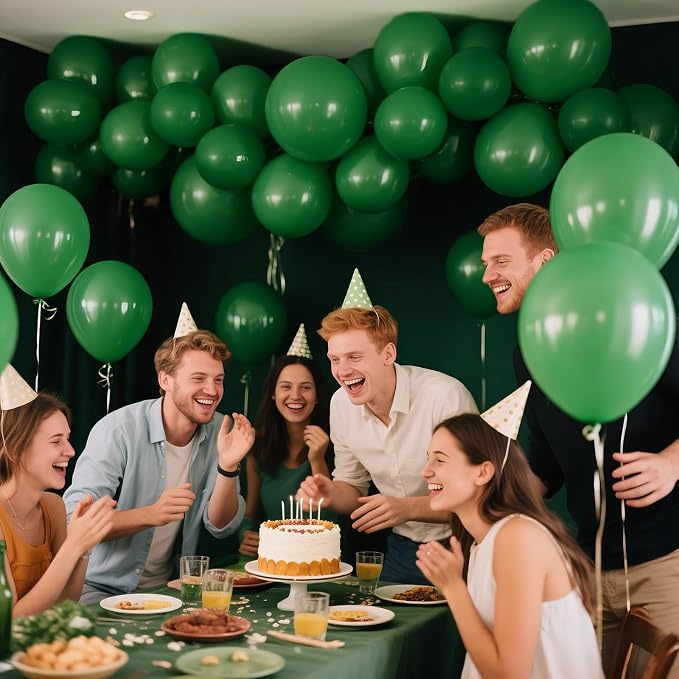 Dark Green Balloon 12 Inch - Image 9
