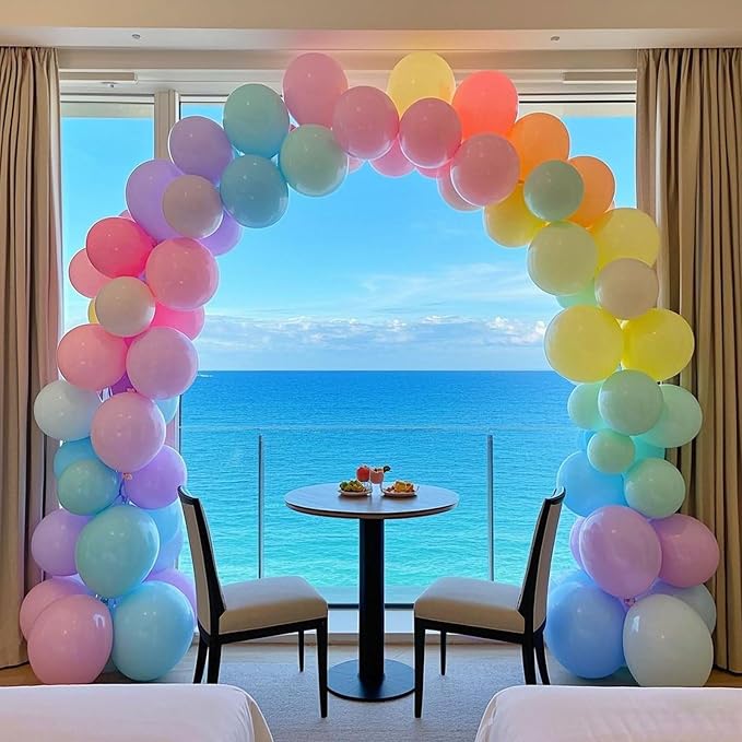 Pastel Balloons Latex Pastel Birthday Decorations 100 Pack 12 inch Round Helium - Image 8