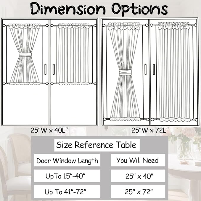 Sutuo Home French Door Curtains - Image 7