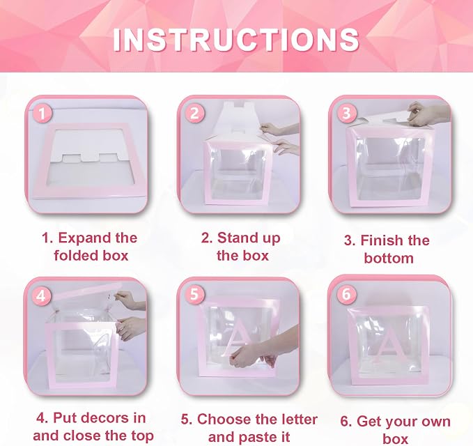 Pink Transparent Balloon Boxes - Image 7