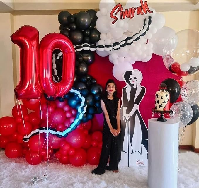 40 Inch Red 45 Balloons Giant Number 45 Balloons Red 45 Birthday Balloons 45th - Image 7