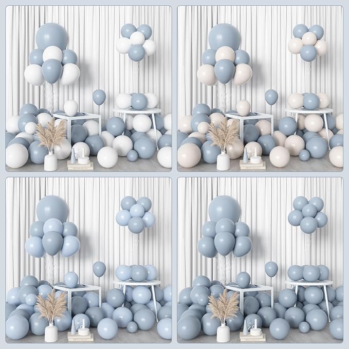 Amandir 153pcs Dusty Blue Balloons Arch Garland Kit Different Sizes | 18 12 10 - Image 7