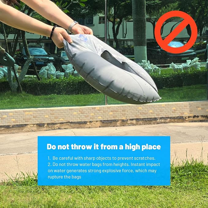 2 Pack 18" Water Weight Bags for Feather Flag Base, Water Bags for Weight | - Image 9