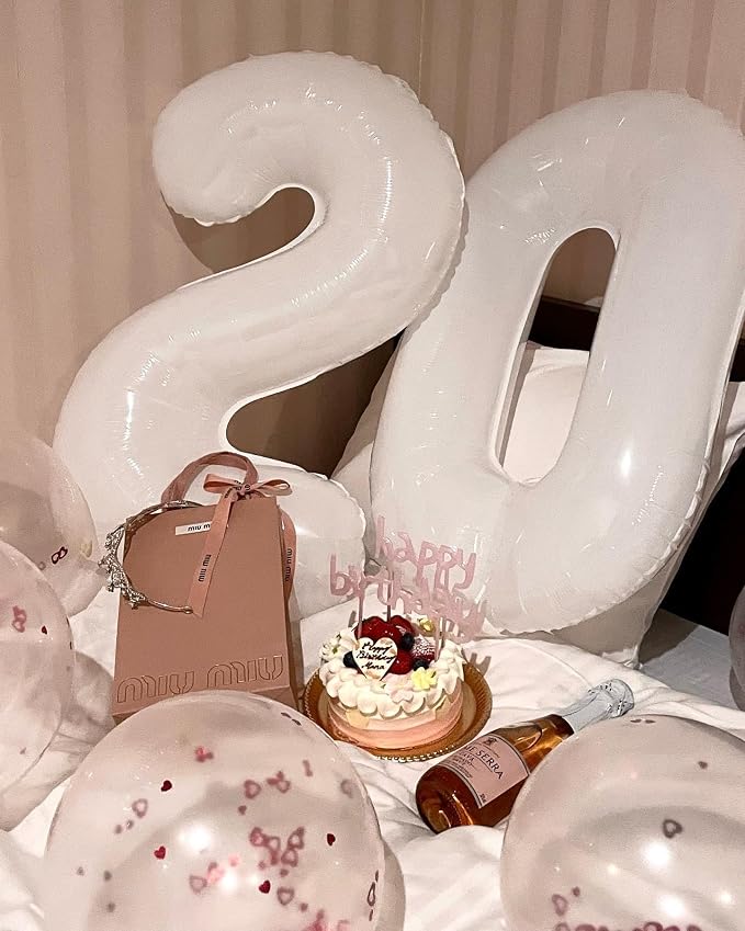 White Number 5 Balloon 40 Inch - Image 9