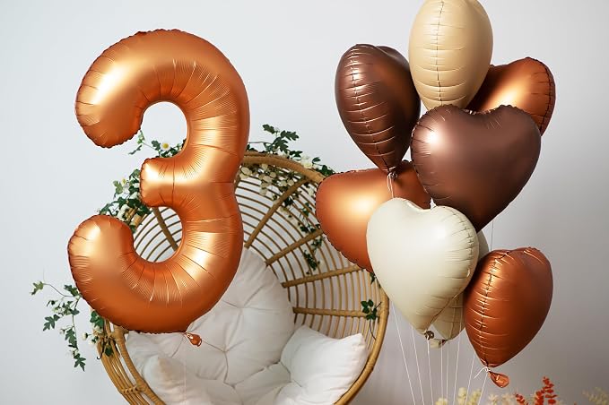 40 inch Orange Number 6 Balloon 6th Birthday Party Decorations | Giant Foil - Image 5