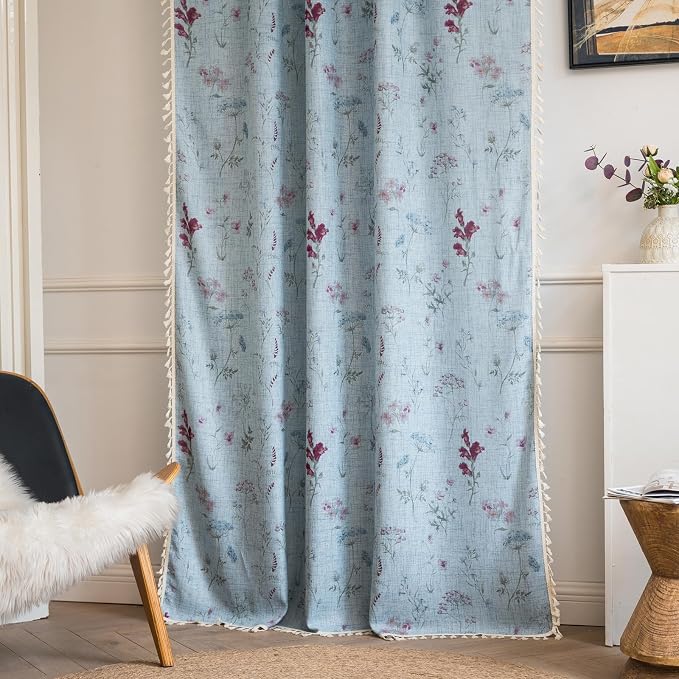 ENJOYBRIDAL Floral 96 Inch Curtains - Image 7