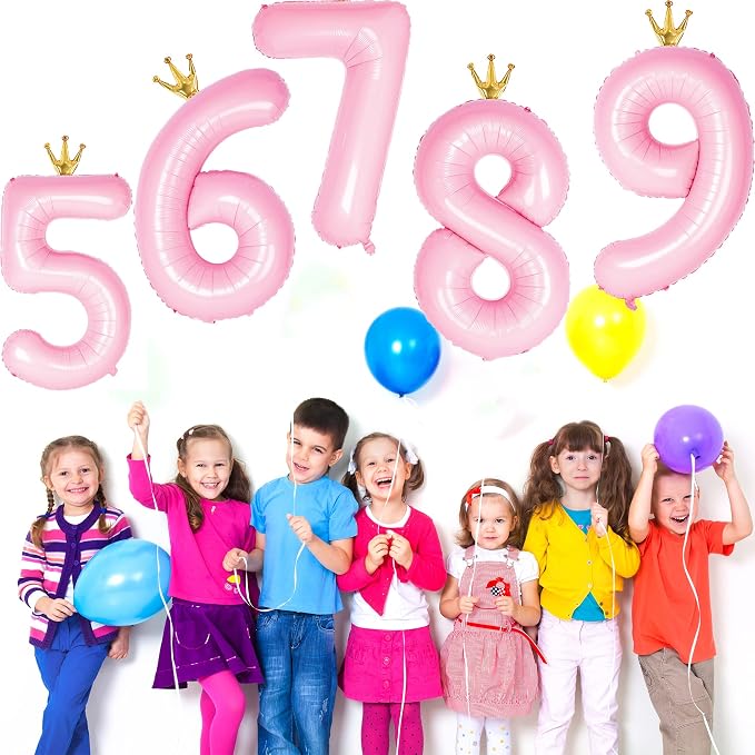 Giant Light Pink Number 6 Balloon - Image 4