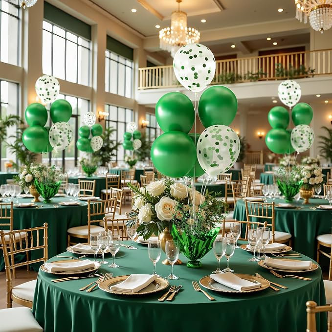 Green Balloon Table Centerpiece Kit, 6 Sets Green Balloon Stands - Image 6