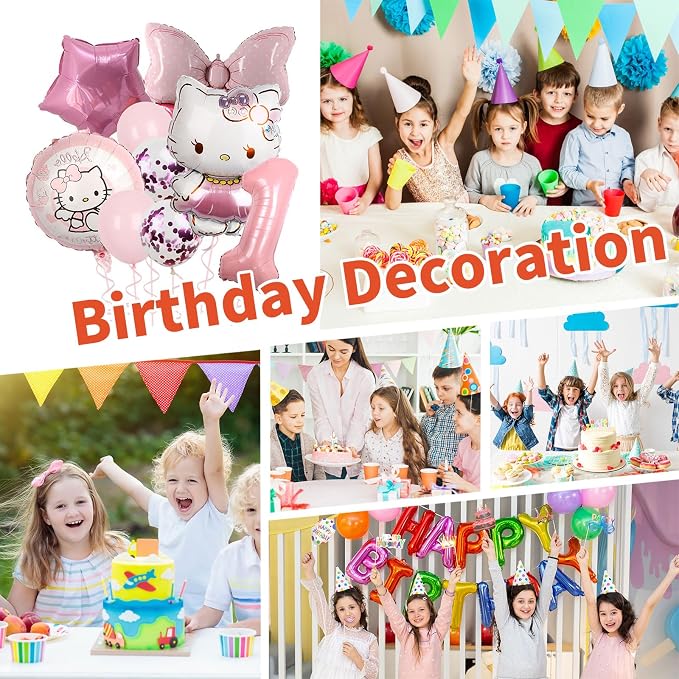 Cartoon Party Balloons, Cute Number 1 Balloon - Image 7