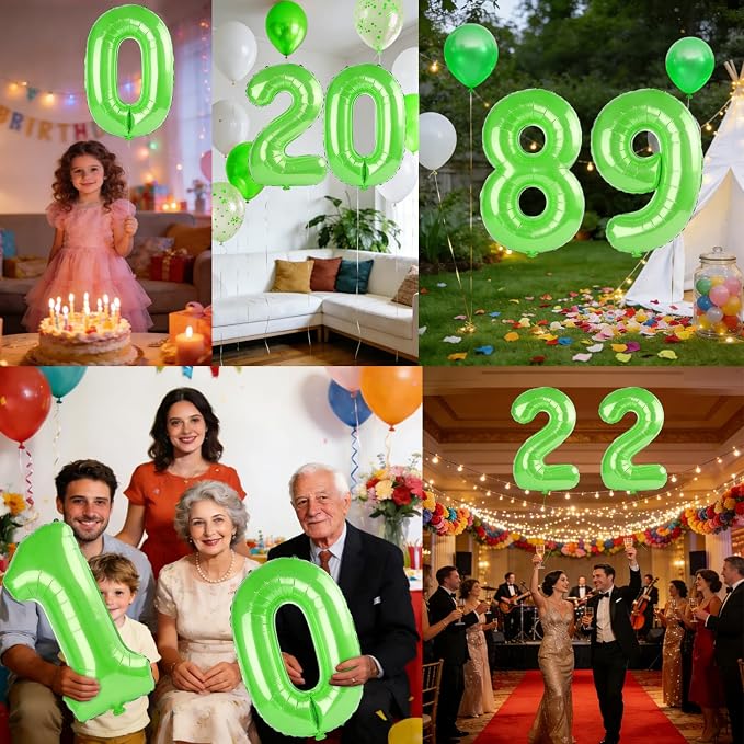 40 Inch Number 89 Balloons for 89th Birthday Party Decorations, 0-100 Fruit - Image 7