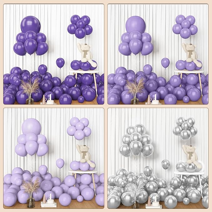Amandir 153pcs Purple Balloon Garland Arch Kit Different Sizes | 18 12 10 5 - Image 7