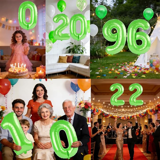 40 Inch Number 96 Balloons for 96th Birthday Party Decorations, 0-100 Fruit - Image 7