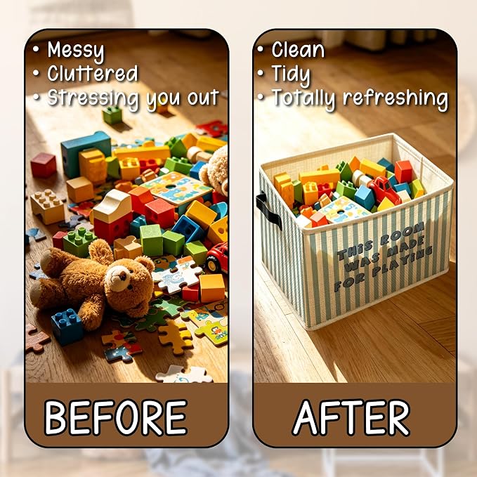 Kids Playroom Foldable Storage Bins Box - Image 6
