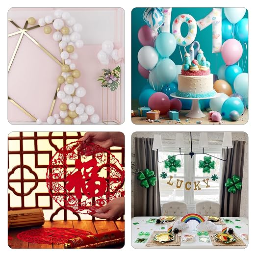 Two-Sided Adhesive Dots for Crafts, Holiday Party Decorations, Clean Removable - Image 7