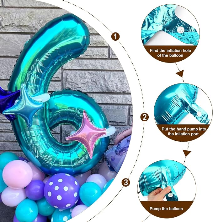 Number Balloons 8 Balloon 40 inch Blue - Image 6