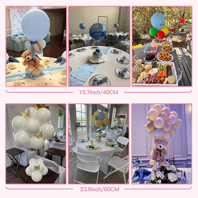 TekXYZ Acrylic Balloon Stand for Table Centerpiece, Adjustable 4-Pack | Adjusts - Image 6