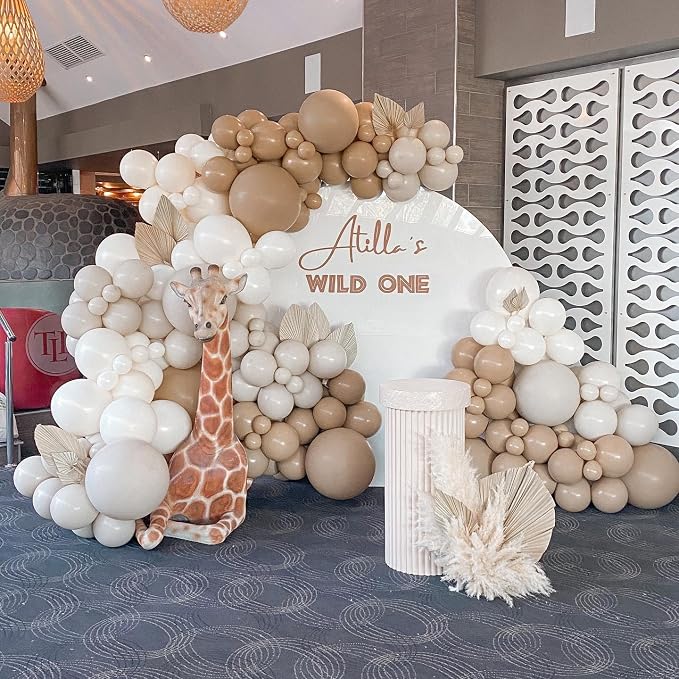 White Double Stuffed Balloons Different Size 115Pcs 5/10/12/18" White Balloon - Image 8