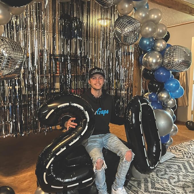 Line 8 Balloon - Number Balloon 40 Inch, 8th Line Birthday Decorations | Giant - Image 9
