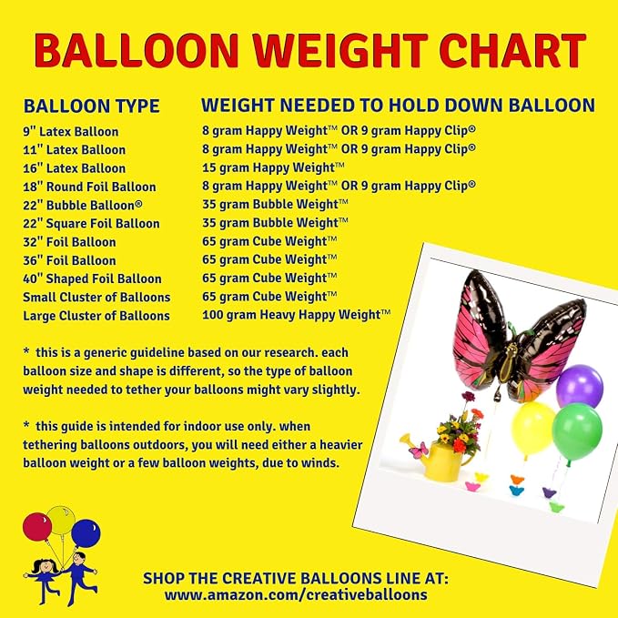 Creative Balloons™ Cube Weight – 65 g Black Balloon Weights - Image 6